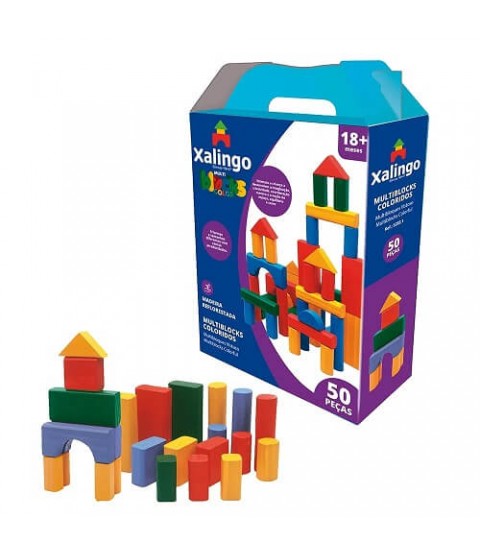 MultiBlocks - Coloridos 50 peças 